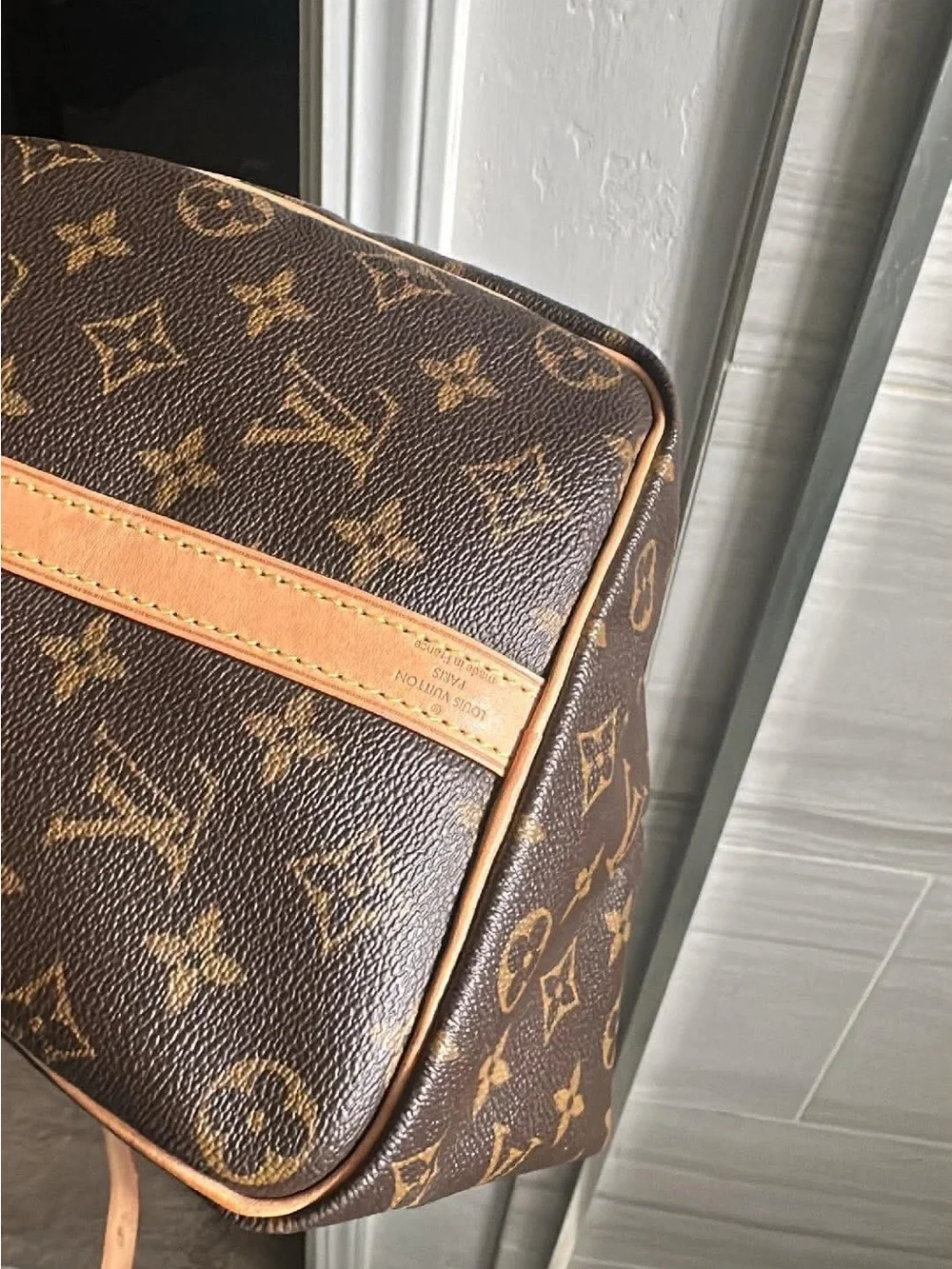Authentic Louis Vuitton Monogram Speedy 35 Bandouliere, year 2021-2022